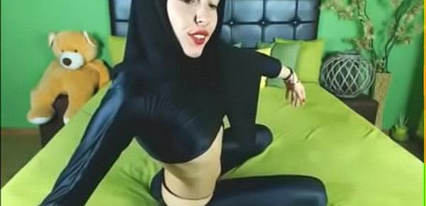  Sexy Hijab Girl Stocking Compilation Twerk